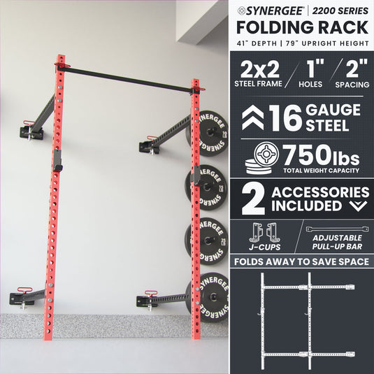 Synergee 2200 Series Folding Squat Rack