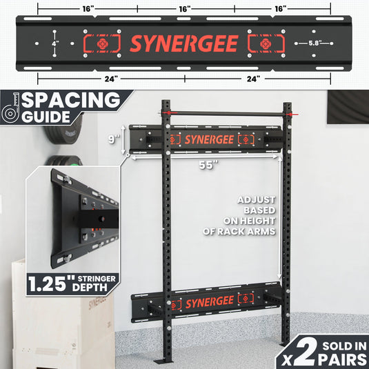 Synergee - 2200 Series Wall Stringer (Folding Rack Mount)