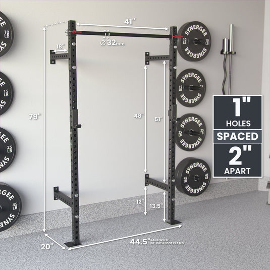 Synergee - 2200 Series Wall Mounted Squat Rack