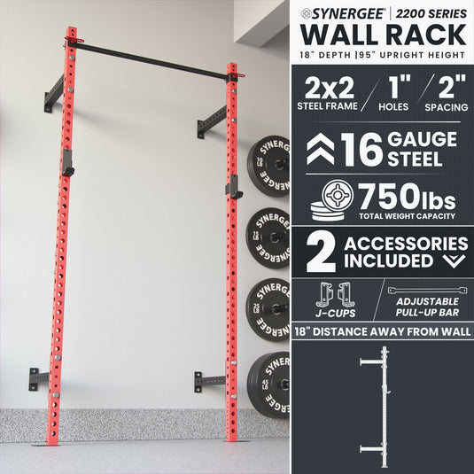 Synergee - 2200 Series Wall Mounted Squat Rack