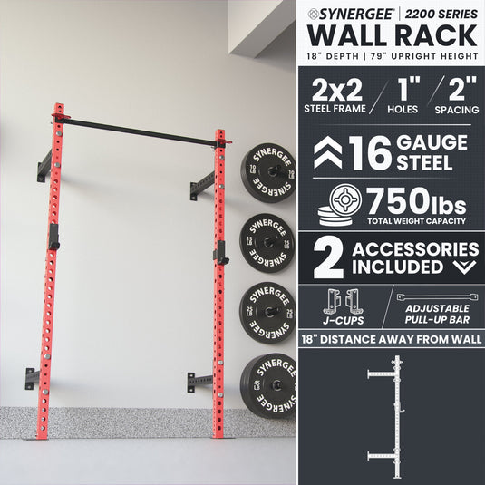 Synergee - Synergee 2200 Series Wall Mounted Squat Rack