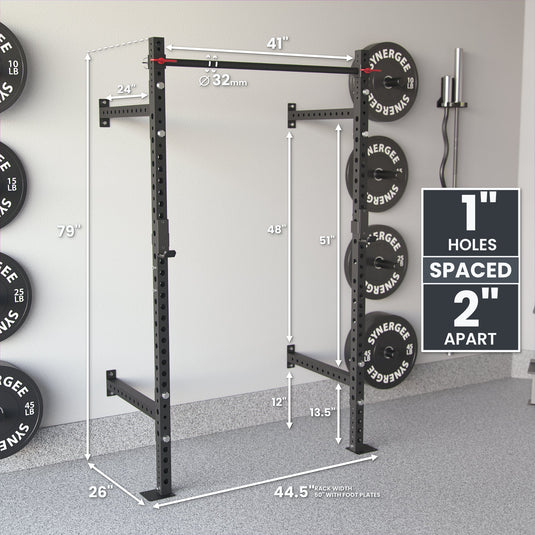 Synergee - 2200 Series Wall Mounted Squat Rack