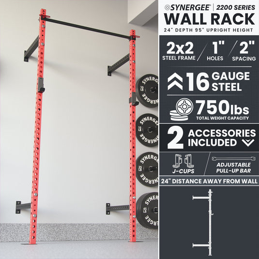 Synergee - 2200 Series Wall Mounted Squat Rack