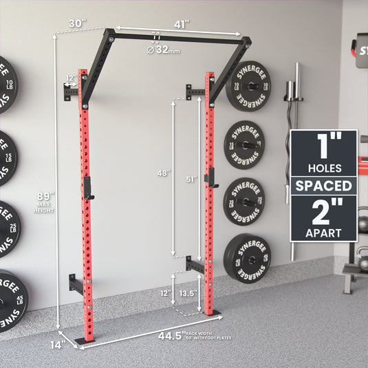 Synergee - 2200 Series Wall Mounted Squat Rack