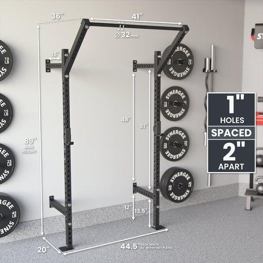 Synergee - 2200 Series Wall Mounted Squat Rack