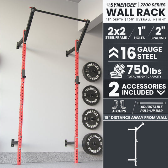 Synergee - 2200 Series Wall Mounted Squat Rack