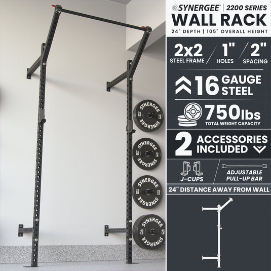 Synergee - 2200 Series Wall Mounted Squat Rack