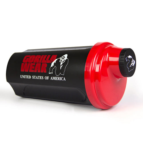 Gorilla Wear Shaker  Shaker 23.7 oz - Black/Red