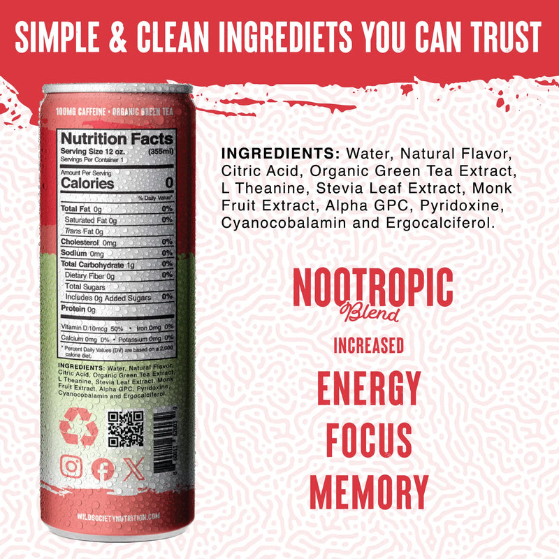 Load image into Gallery viewer, Wild Society Nutrition - Energy Drink with Nootropics
