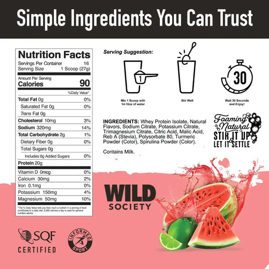 Wild Society Nutrition - Clear Whey Isolate Protein