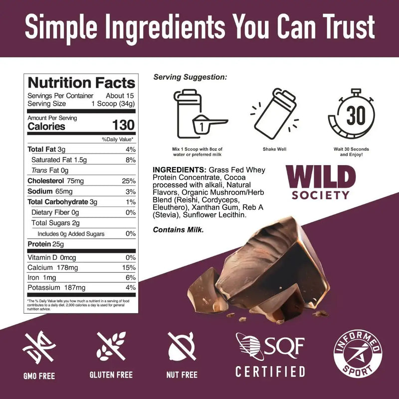 Load image into Gallery viewer, Wild Society Nutrition - Grass-Fed Whey Protein
