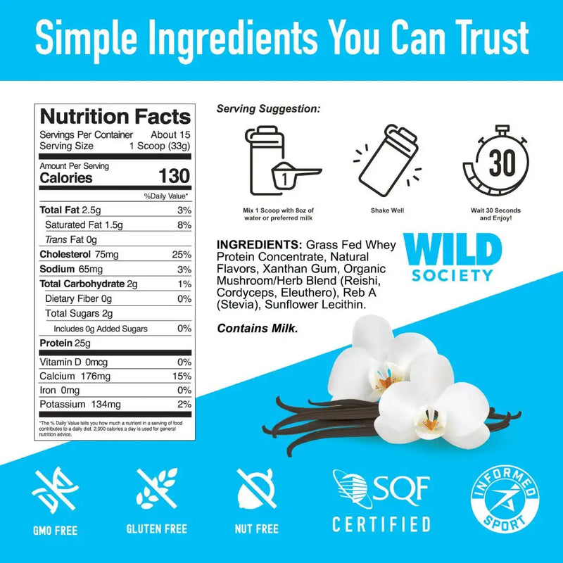 Load image into Gallery viewer, Wild Society Nutrition - Grass-Fed Whey Protein
