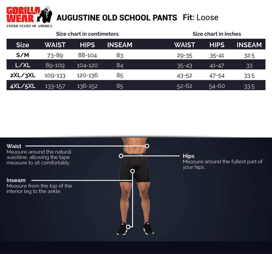 Augustine Old School Pants - Black/Red