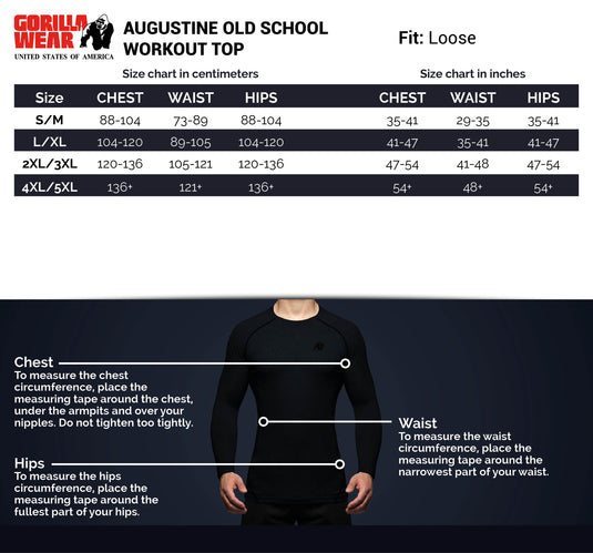 Augustine Old School Workout Top - Black/Red