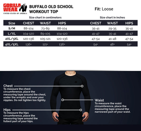 Buffalo Old School Top -Black/Red