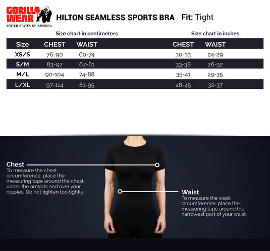 Hilton Seamless Bra - Black