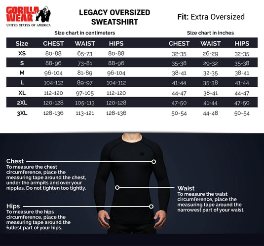 Legacy Oversized Sweatshirt - Red/Black