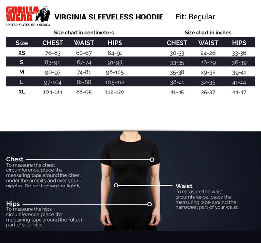 Gorilla Wear - Virginia Sleeveless Hoodie - Pink - Tank