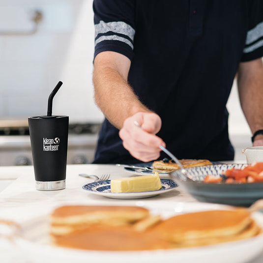 Klean Kanteen - Straw 2-Pack with Brush - Black