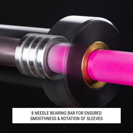 XMARK - Steel Magnolia, IWF Women’s Training Bar 190,000 PSI, 15kg US Cerakote