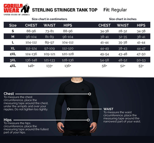 Sterling Stringer Tank Top - Black/Red