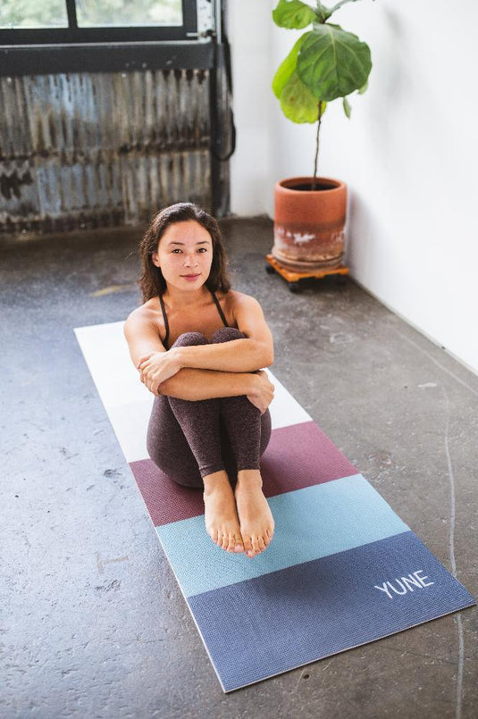 Yune Yoga - Yoga Mat | 6mm Lightweight | Striped| Non-Slip | Eco Friendly | Yune Yoga | Tofino.