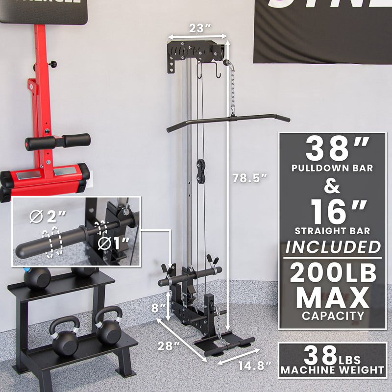 Load image into Gallery viewer, Synergee Wall Mounted Lat Pulley Machine
