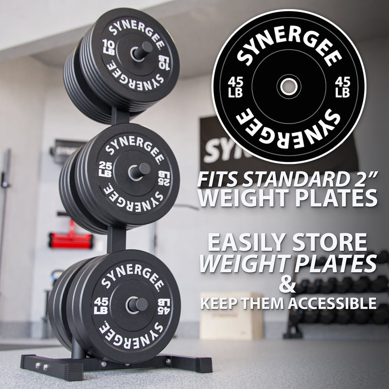 Load image into Gallery viewer, Synergee - Olympic Weight Plate &amp; Barbell Holder
