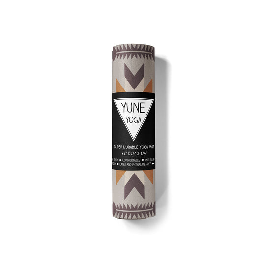 Yune Yoga - Yoga Mat | 6mm Thick | Multi Color Striped | Non-Slip | Eco Friendly | Yune Yoga | Teton Canyon