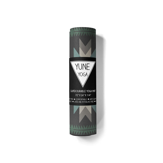 Yune Yoga - Yoga Mat | 6mm Thick | Green | Non-Slip | Eco Friendly | Yune Yoga | Teton Valley