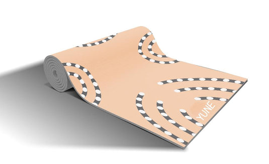 Yune Yoga - Yoga Mat | 6mm Thick | Tan | Non-Slip | Eco Friendly | Yune Yoga | CE58