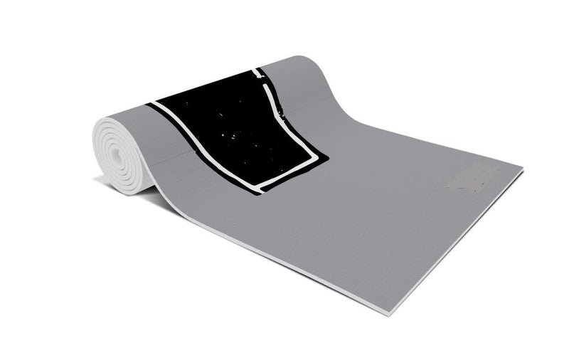 Load image into Gallery viewer, Yune Yoga - Yoga Mat | 6mm Thick | Grey | Non-Slip | Eco Friendly | Yune Yoga | Corpse Pose
