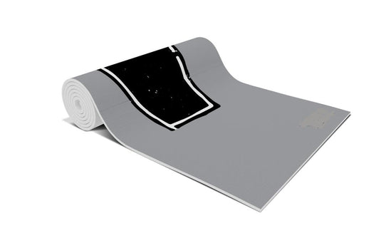 Yune Yoga - Yoga Mat | 6mm Thick | Grey | Non-Slip | Eco Friendly | Yune Yoga | Corpse Pose