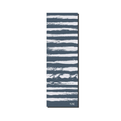 Yune Yoga - Yoga Mat | 6mm Thick | Blue Striped | Non-Slip | Eco Friendly | Yune Yoga | Fir
