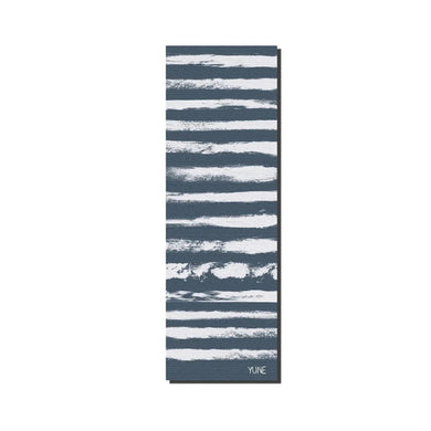 Yune Yoga - Yoga Mat | 6mm Thick | Blue Striped | Non-Slip | Eco Friendly | Yune Yoga | Fir