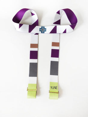 Yune Yoga - Yoga Strap | Stretching Strap | Metal Buckles | Multicolor | Yune Yoga | The Gemini