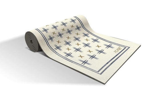 Yune Yoga - Yoga Mat | 6mm Thick | White | Non-Slip | Eco Friendly | Yune Yoga | Saeki