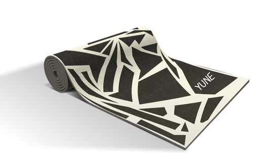 Yune Yoga - Yoga Mat | 6mm Thick | Black White | Non-Slip | Eco Friendly | Yune Yoga | Shadow