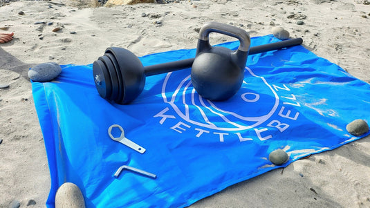 SoCal Kettlebellz - 12–32 kg (26–71 lb) Adjustable Kettlebell/Mace System – Powder-Coated Cast-Iron – Black