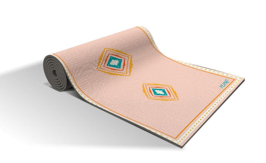 Yune Yoga - Yoga Mat | 6mm Thick | Pink | Non-Slip | Eco Friendly | Yune Yoga | Stella