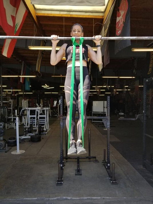 The X Bands - 1 3/4" Wide Green 100lb Resistance Loop Workout Band - Perfect for pull ups or hip thrusts