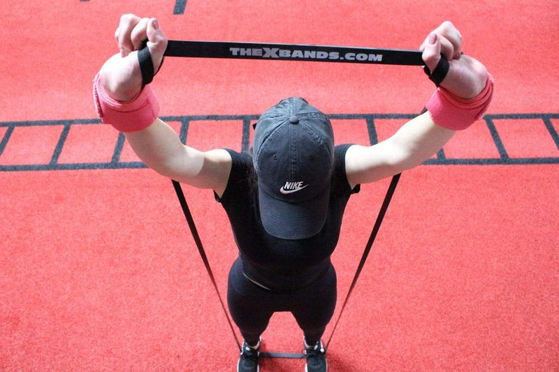 Load image into Gallery viewer, The X Bands - 7/8" Wide Black 50lb Resistance Loop Workout Band
