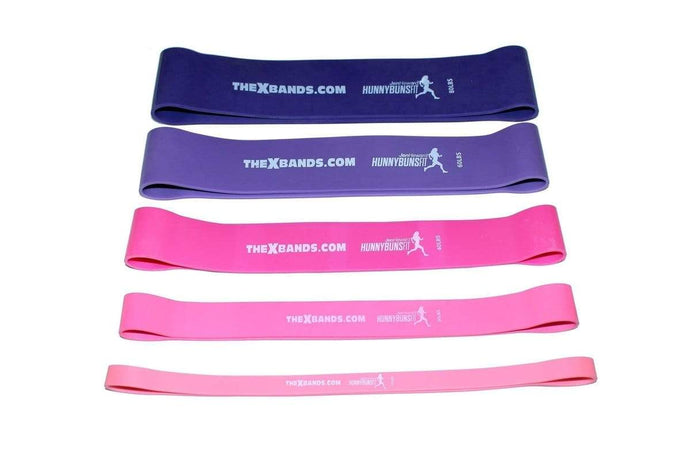Set of 5 Pink Special Edition Hunny Buns Booty Building Bands