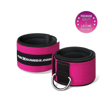 The X Bands - Ankle Straps for Cable Machines - For Legs, Glutes, Abs, and Hip Workouts
