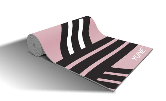 Yune Yoga - Yoga Mat | 6mm Thick | Pink | Non-Slip | Eco Friendly | Yune Yoga | TI22
