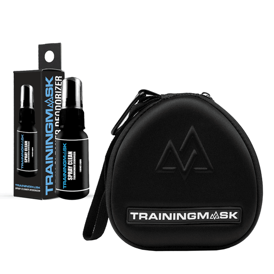 Training Mask - Case + Spray Clean Bundle