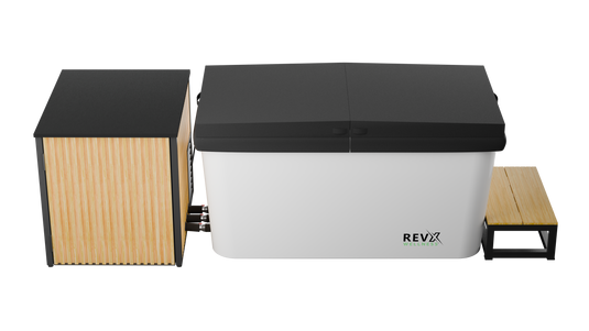 RevX Wellness - RevX Acrylic X Tub Cold Plunge + LUX High Performance Chiller and Filtration System