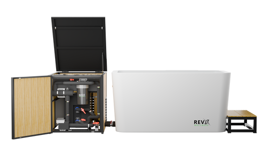 RevX Wellness - RevX Acrylic X Tub Cold Plunge + LUX High Performance Chiller and Filtration System