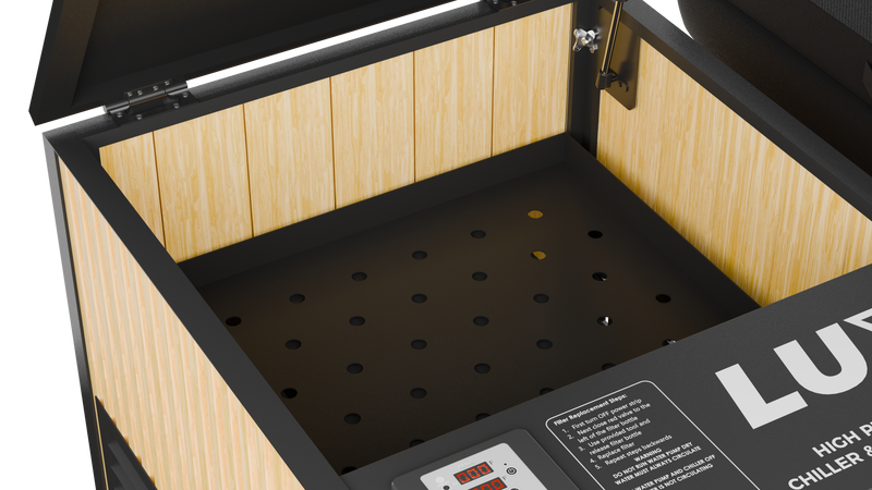 Load image into Gallery viewer, RevX Wellness - RevX Acrylic X Tub Cold Plunge + LUX High Performance Chiller and Filtration System
