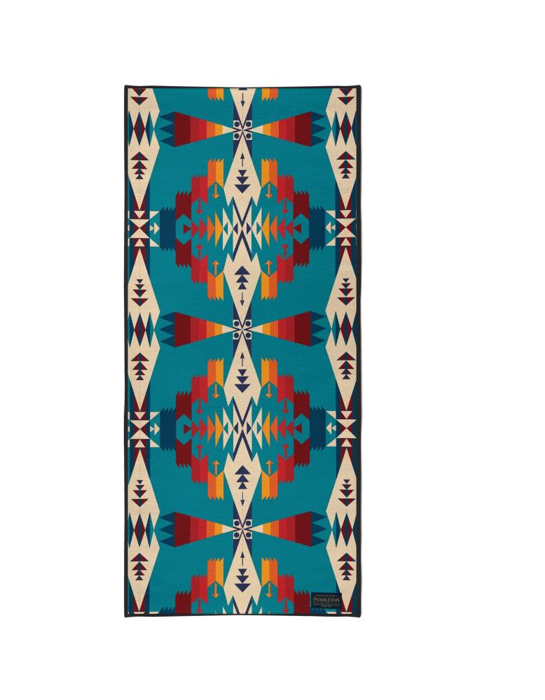 Load image into Gallery viewer, Yune Yoga - Yoga Towel | Lightweight | Turquoise | Silicon Non Slip Nubs | Microfiber | Yune Yoga | Tucson Turquoise
